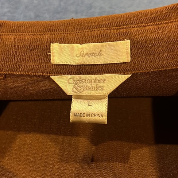 Christopher & Banks Brown Jacket - Picture 7 of 11